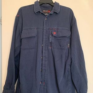Navy blue Ariat FR work shirt size XL